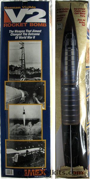 IMEX 1/16 German V-2 Visible (Cut-Away) Rocket, 8000 plastic model kit